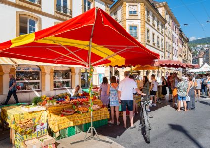 Le marché de Neuchâtel